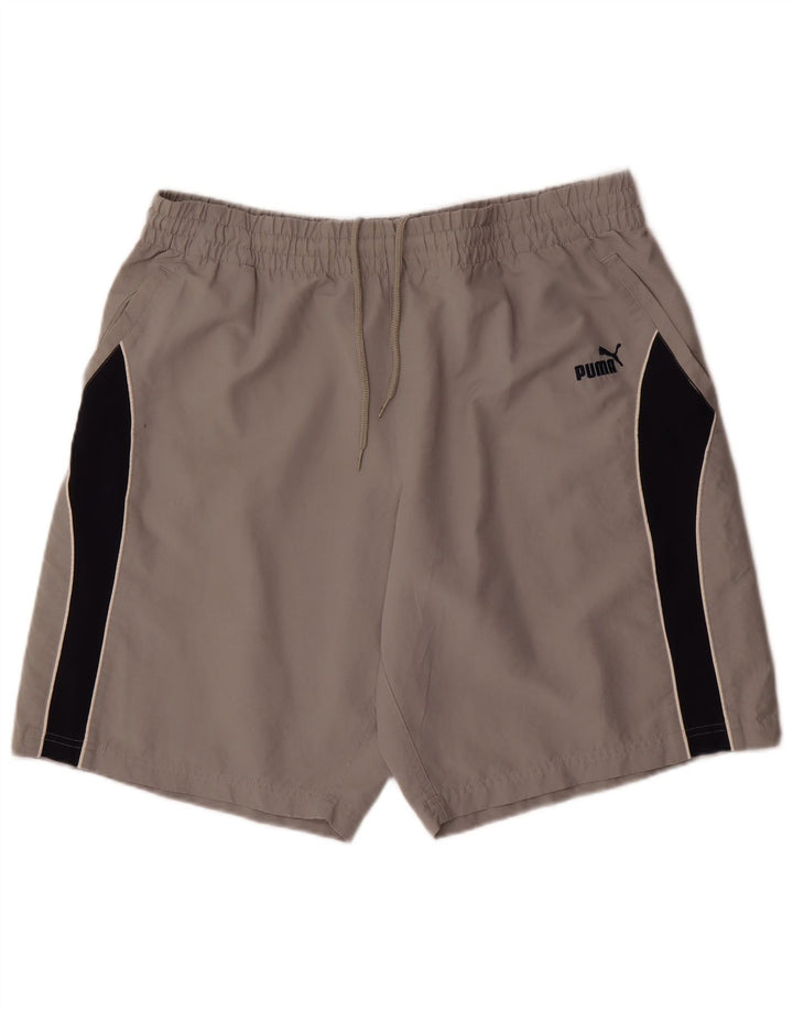 Pantaloncini sportivi da uomo Puma XL Grigio Colourblock Poliestere