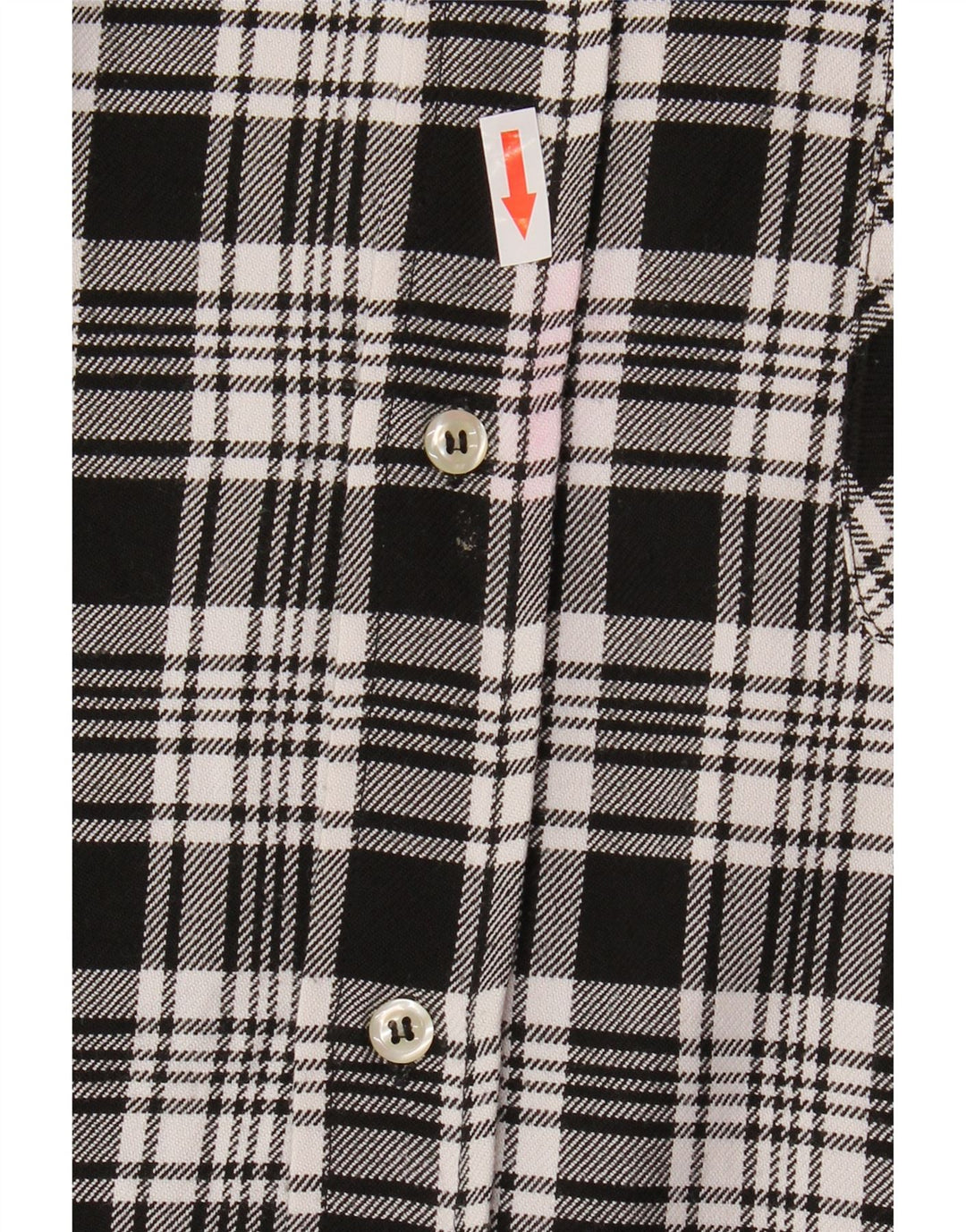 Camicia in flanella da uomo TIPO'S XL a quadri neri