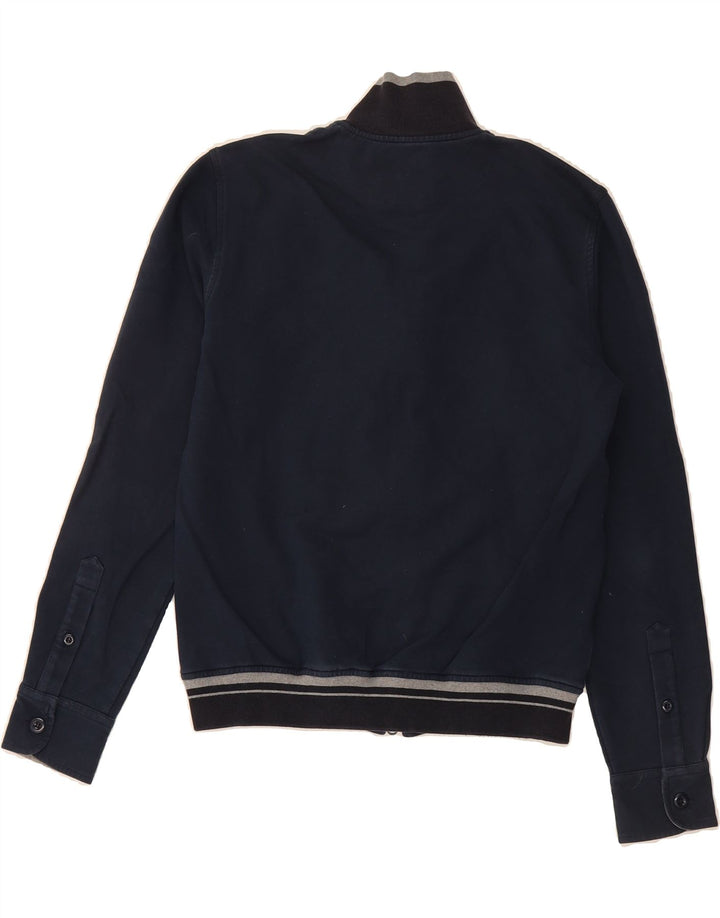 FAY Womens Tracksuit Top Jacket UK 14 Medium Navy Blue Cotton Vintage Fay and Second-Hand Fay from Messina Hembry 