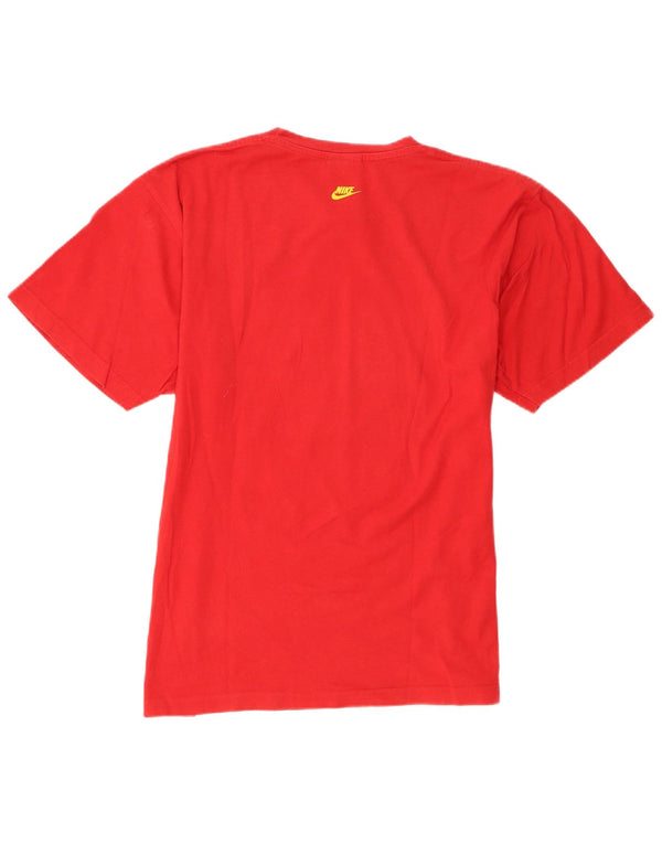 Nike Mens Regular Graphic T-Shirt Top Large Red Cotton