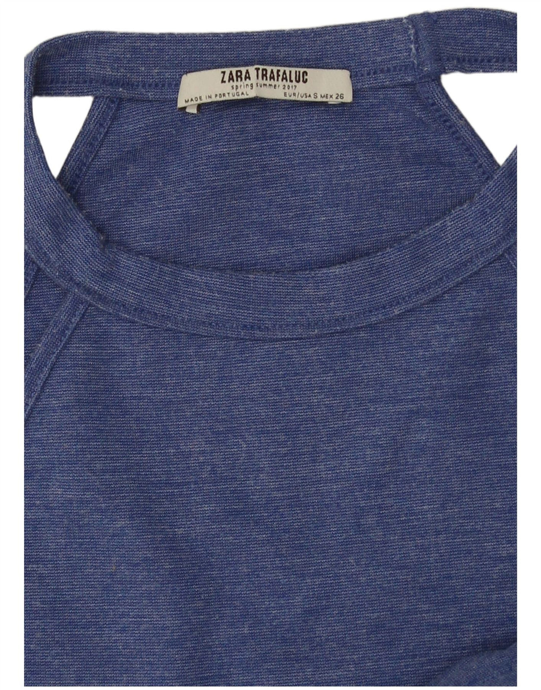 Top corto alla caviglia da donna Zara UK 10 piccolo blu