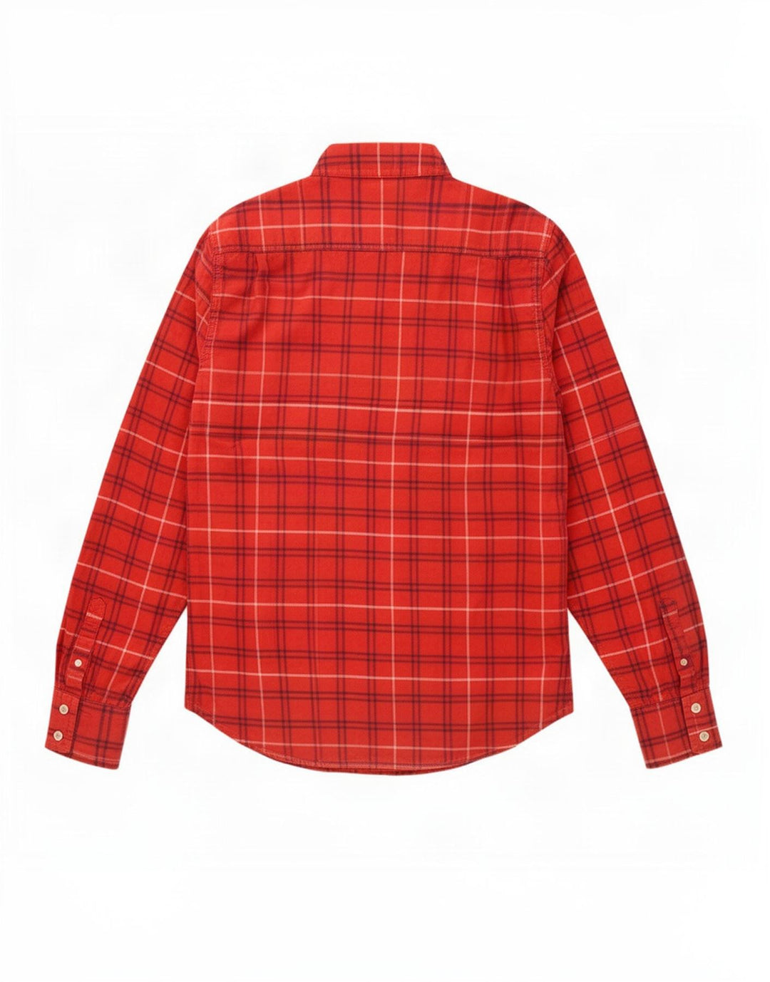 Camicia da uomo in flanella Superdry, cotone a quadri rossi grandi