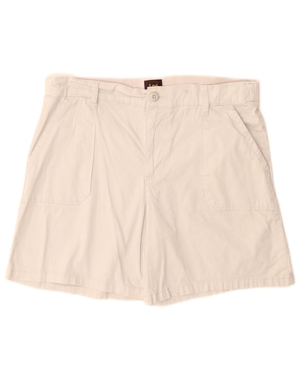 Pantaloncini chino da donna Lee W34 grandi beige