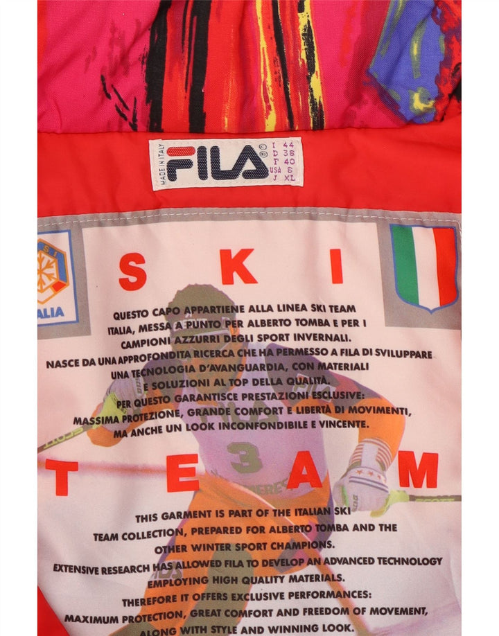 Tuta da sci da donna Fila IT 44 Medium Red Colourblock