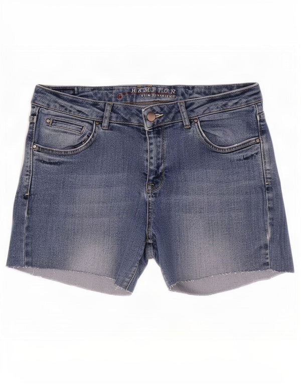 Jigsaw Womens Boyfriend Slim Denim Shorts Medium W30 Blue Cotton