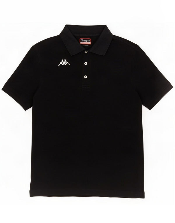 Polo da uomo Kappa Medium Black Cotton