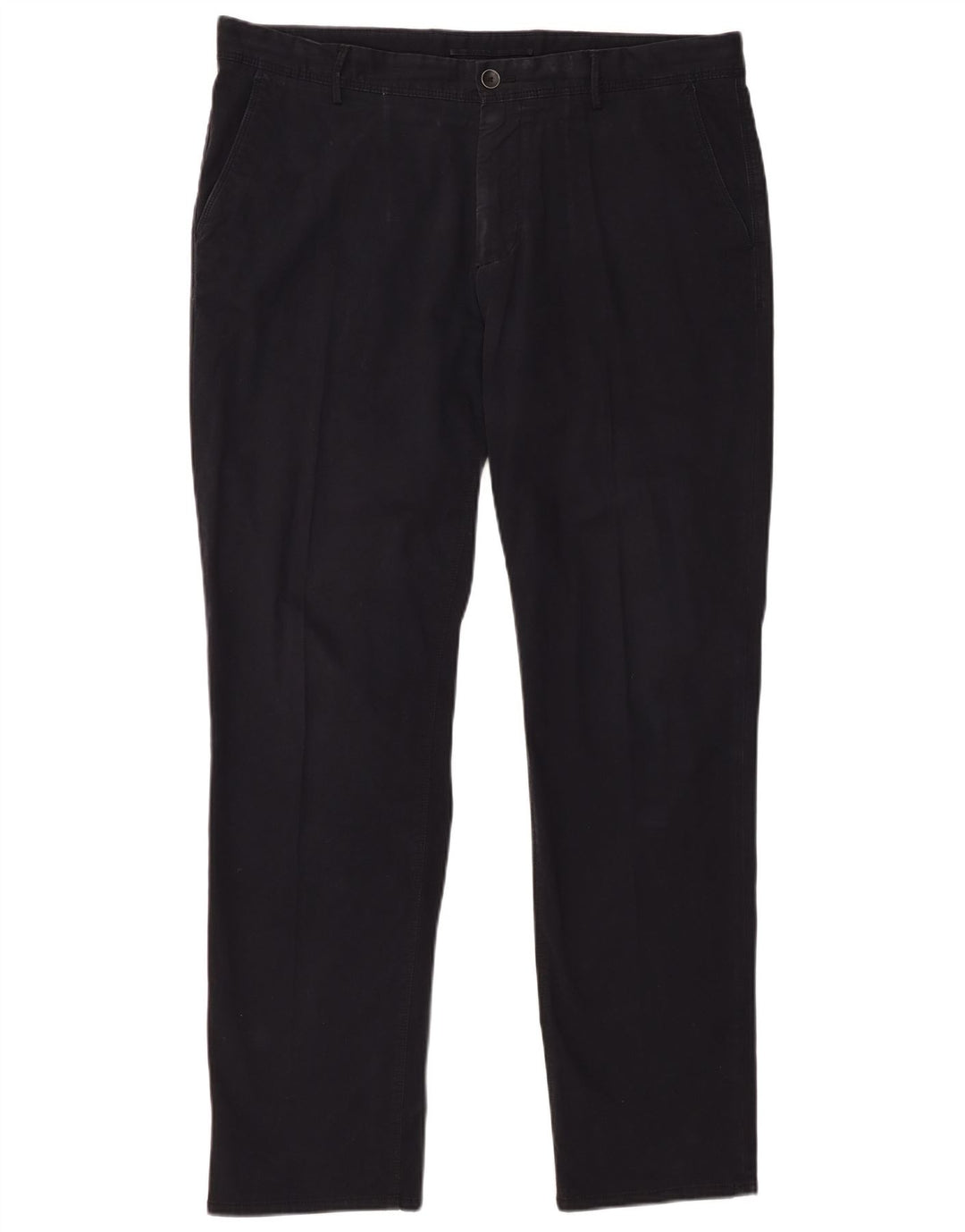 MASSIMO DUTTI Pantaloni chino da uomo vestibilità regolare EU 44 Large W34 L31 Nero