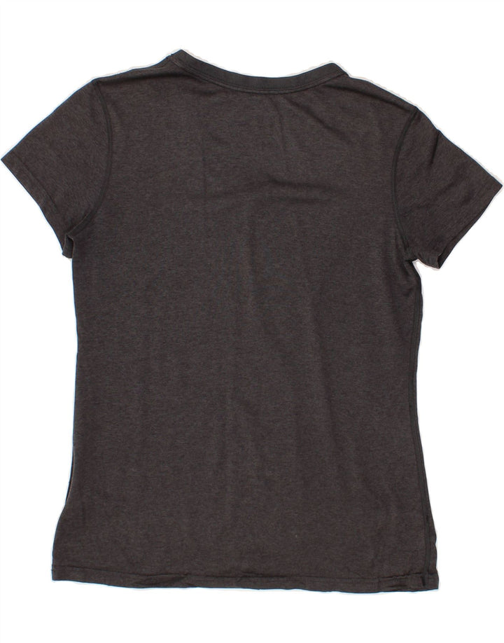 NIKE Womens Dri Fit Regular Fit T-Shirt Top UK 12 Medium Grey Polyester Vintage Nike and Second-Hand Nike from Messina Hembry 