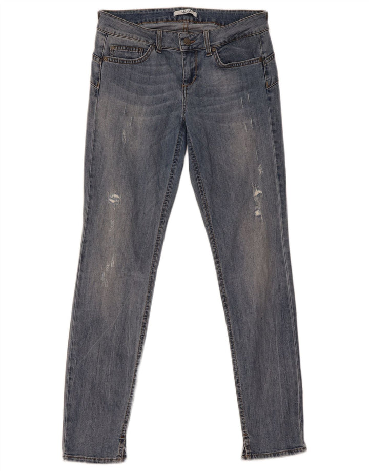 Jeans skinny effetto consumato da donna Liu Jo W30 L30 Blu