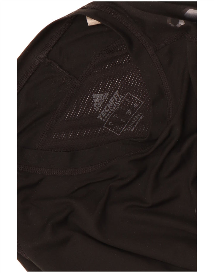 Adidas Donna Climacool Top Manica Lunga UK 14 Grande Nero