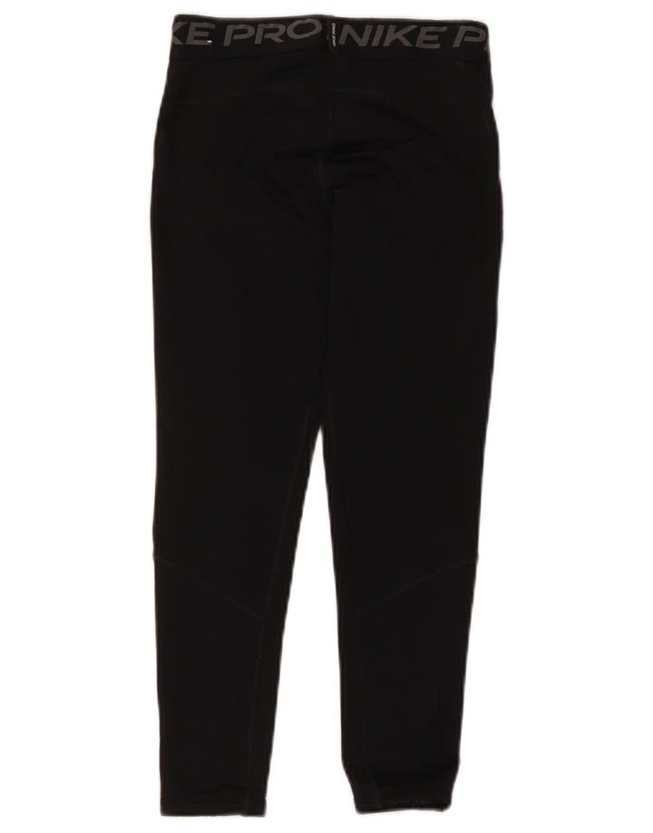 Leggings grafici Nike Dri Fit da ragazzo 8-9 anni piccoli in poliestere nero
