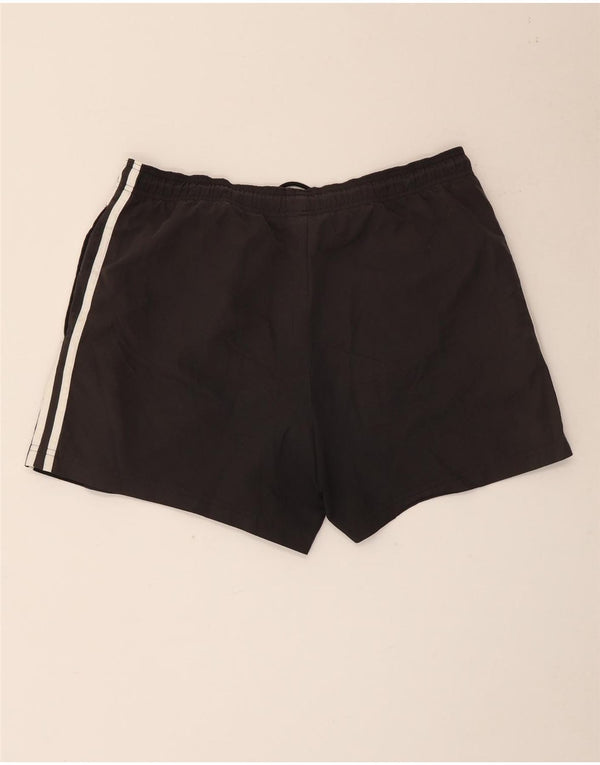 Pantaloncini sportivi da uomo Adidas grandi in poliestere nero