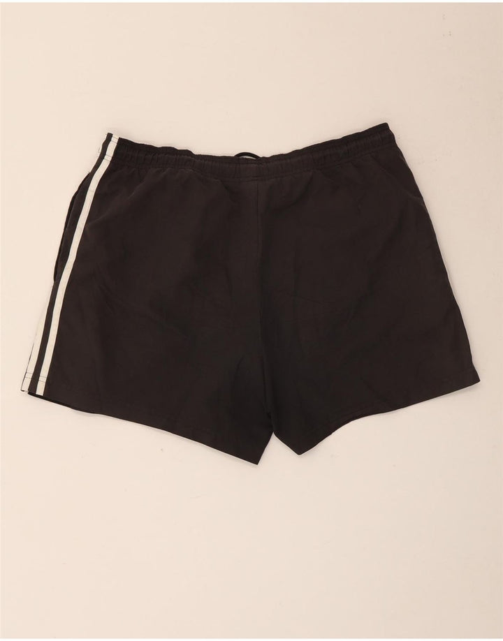 Pantaloncini sportivi da uomo Adidas grandi in poliestere nero