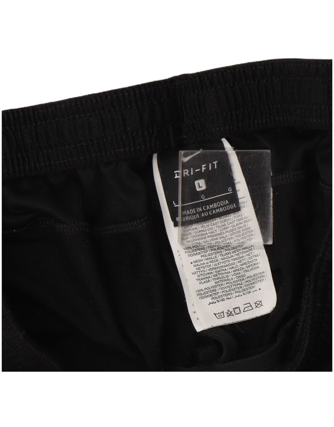 Pantaloni da tuta Nike Dri Fit da uomo, grandi, in poliestere color block nero