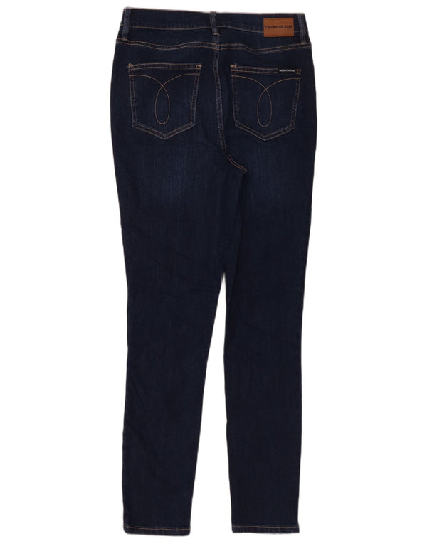 Jeans skinny da donna Calvin Klein US 6 Medium W29 L29 Cotone blu navy