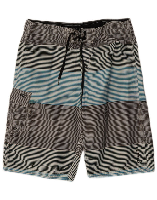 Pantaloncini da bagno da uomo O'Neill piccoli in poliestere a righe multicolori