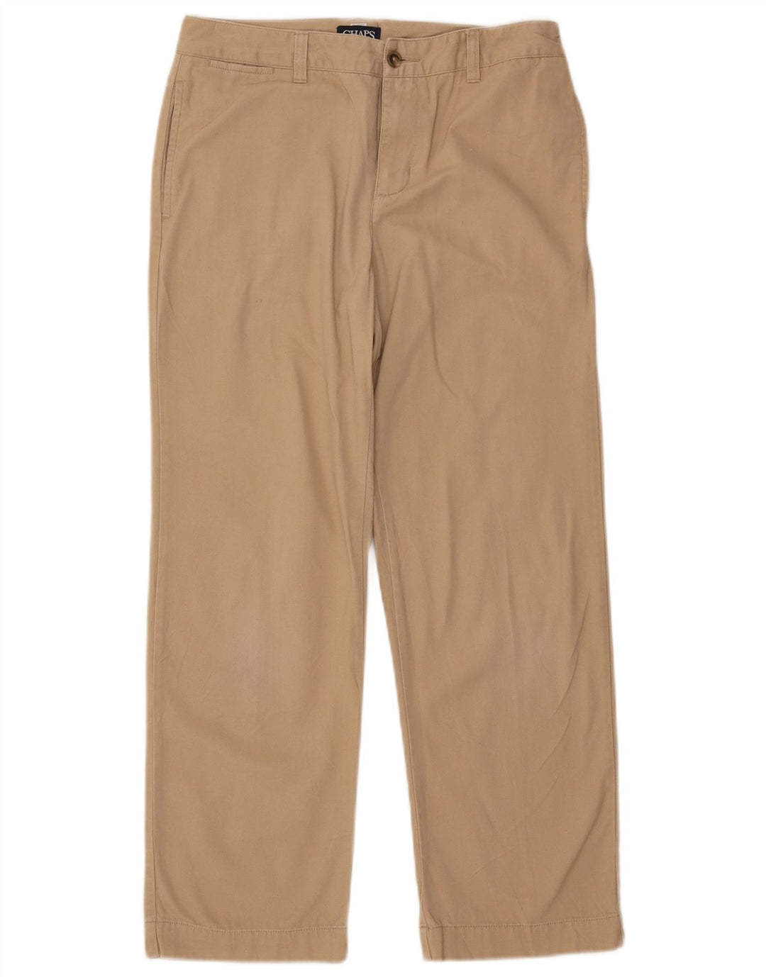 Pantaloni chino dritti Chaps Boys Husky 11-12 anni W29 L26 in cotone beige