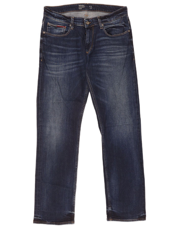 Jeans dritti Ryan da uomo Tommy Hilfiger W34 L32 cotone blu navy