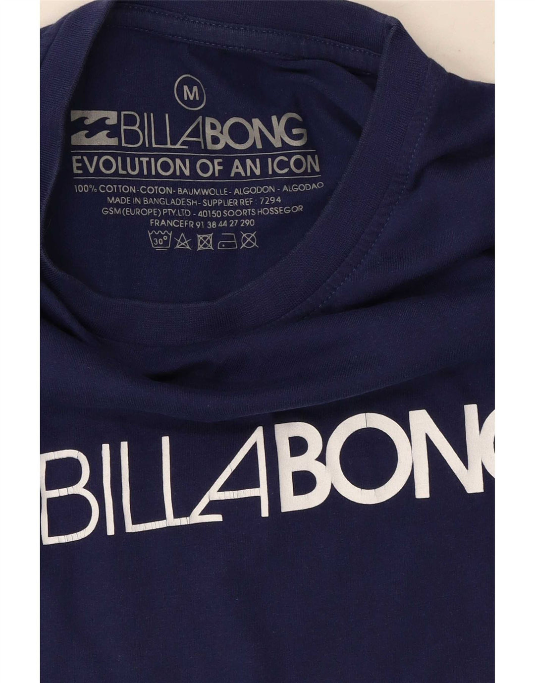 T-shirt grafica da uomo Billabong Top in cotone blu navy medio