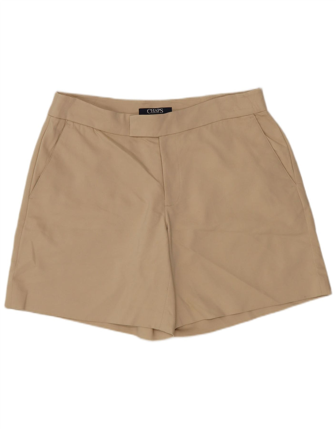Pantaloncini chino da donna Chaps US 8 medi W32 in cotone beige