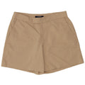 Pantaloncini chino da donna Chaps US 8 medi W32 in cotone beige