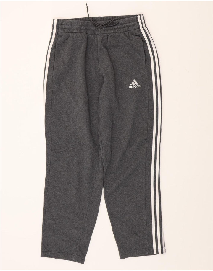 Pantaloni da tuta da uomo ADIDAS in cotone grigio medio
