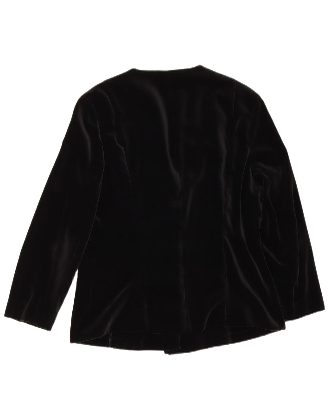 Giacca blazer vintage da donna con maniche a 3/4 e 5 bottoni UK 14 media nera