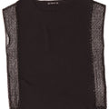 Top in camicetta senza maniche da donna Zara UK 12 medio nero