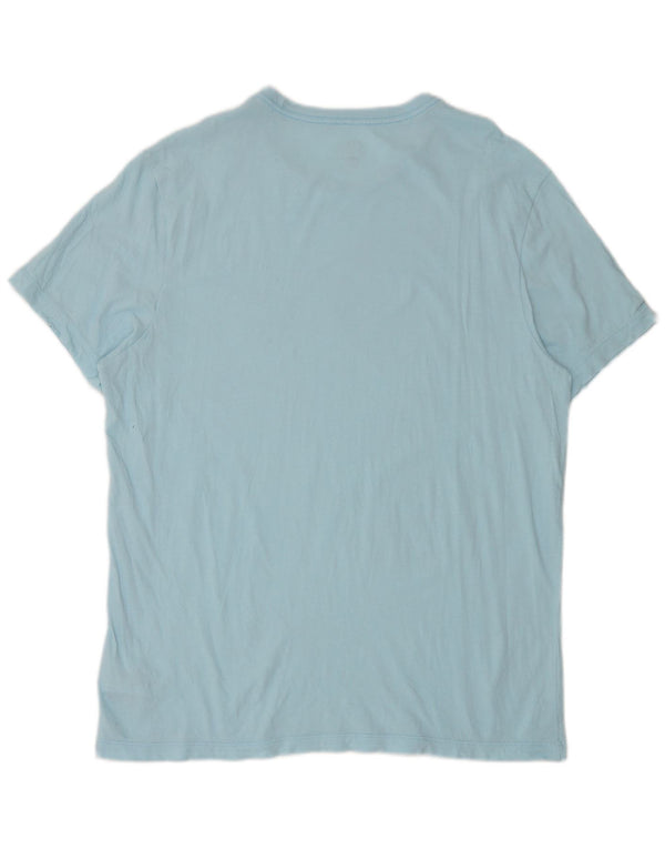 T-shirt da uomo J. Crew Top grande in cotone blu