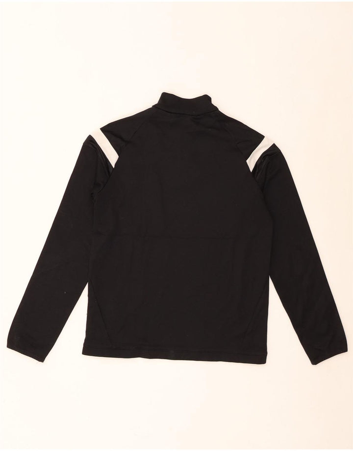 Top della tuta pullover Adidas Climalite da ragazzo 11-12 anni grande nera