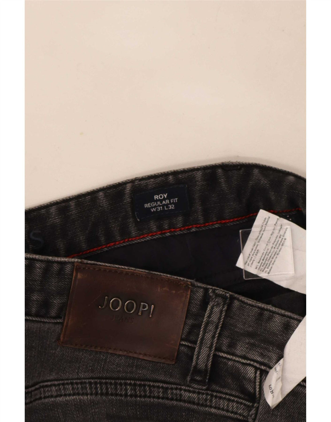 Joop Jeans dritti da uomo Roy vestibilità regolare W31 L32 cotone grigio