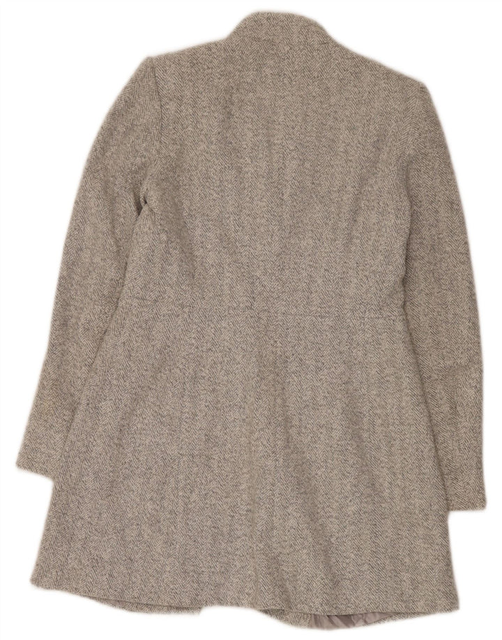 Soprabito da donna Zara UK 12 Poliestere a spina di pesce beige medio