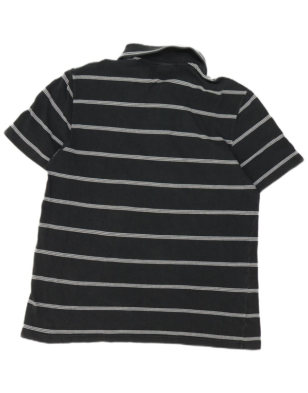 Polo da uomo Lacoste taglia 6 XL in cotone a righe nere