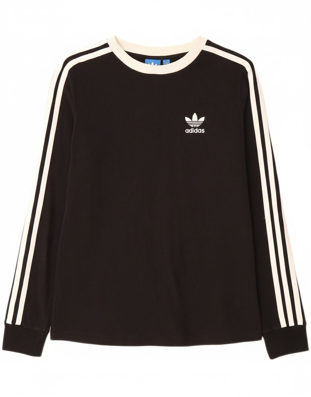 ADIDAS Womens Top Long Sleeve UK 8 Small  Black Cotton Vintage Adidas and Second-Hand Adidas from Messina Hembry 