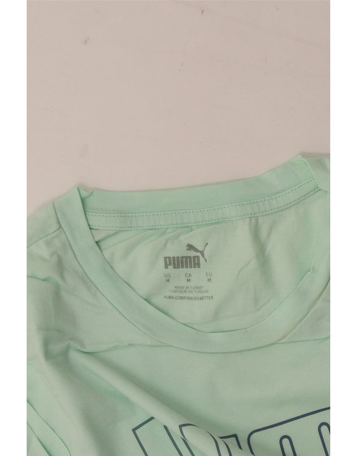 T-shirt grafica da donna Puma UK 14 verde medio