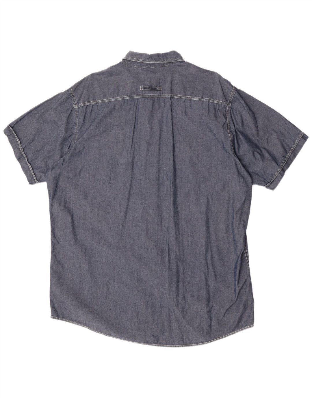 Camicia da uomo dal taglio moderno Camel Active 2XL in cotone blu navy