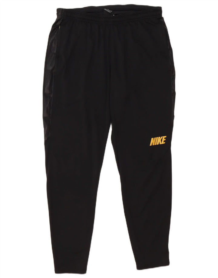 Pantaloni da tuta grafica Nike Dri Fit da uomo, poliestere nero medio