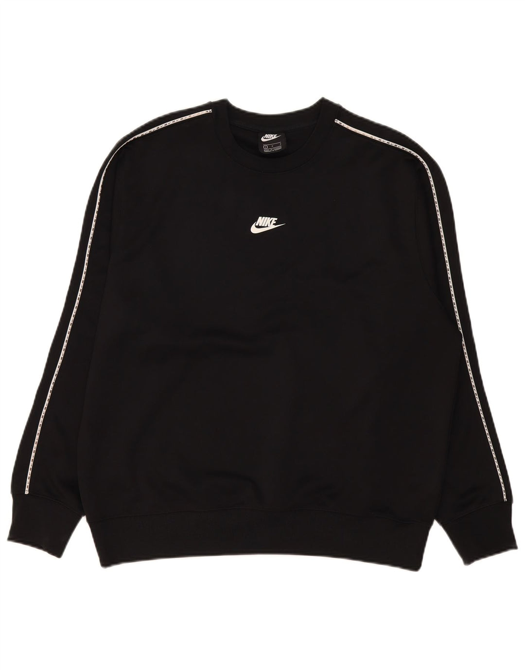 Felpa grafica da uomo Nike Felpa grande in poliestere nero