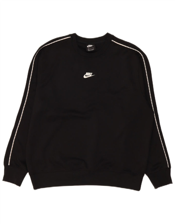 Felpa grafica da uomo Nike Felpa grande in poliestere nero