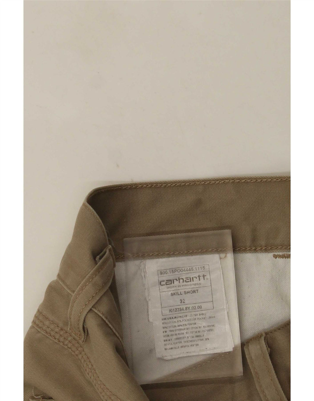 Pantaloncini casual da uomo Carhartt W32 cotone beige medio