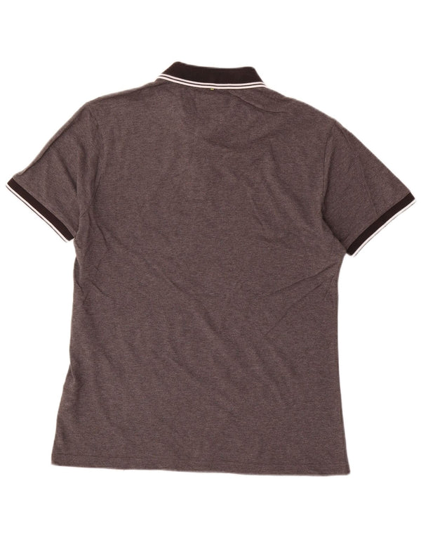 Polo da uomo Pretty Green in cotone grigio medio