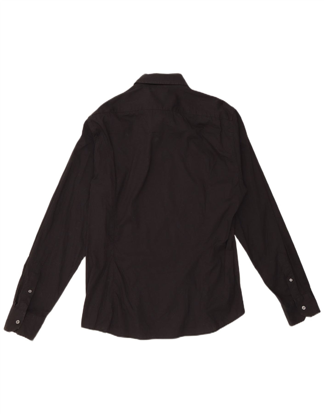 Camicia Uomo BENETTON XL Cotone Nera
