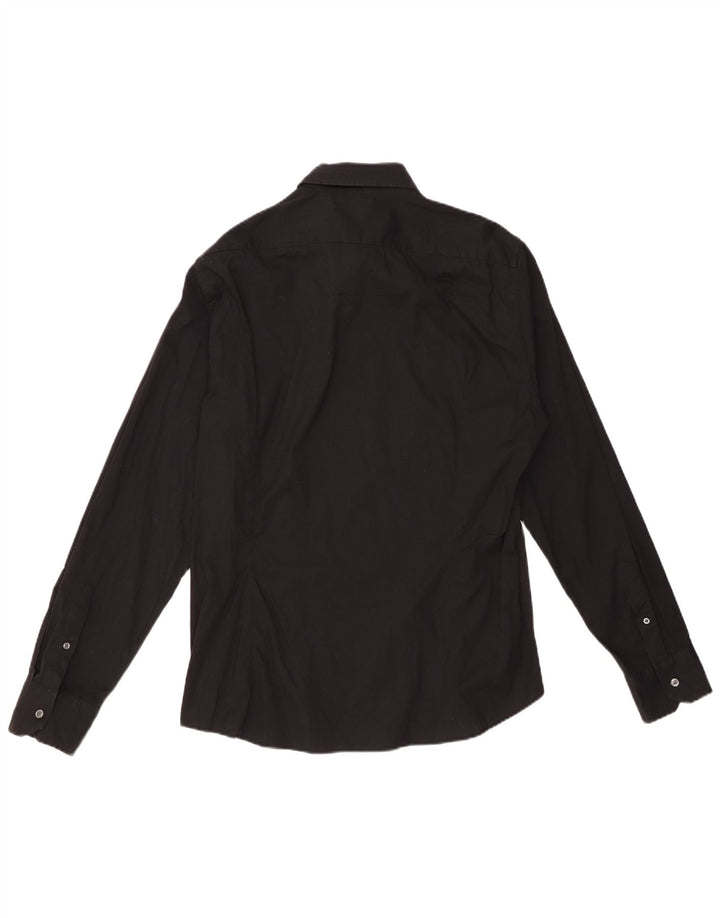 Camicia Uomo BENETTON XL Cotone Nera