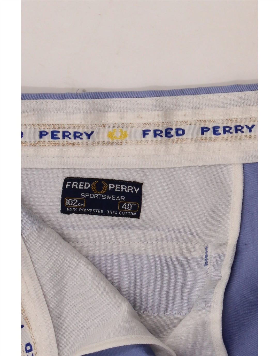 Pantaloncini chino da uomo Fred Perry W40 XL in cotone blu