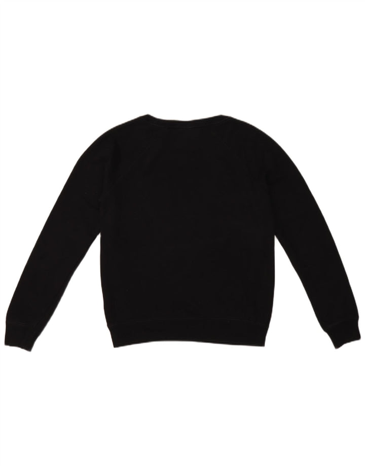 Felpa con grafica corta oversize da donna Nike UK 10 piccola nera