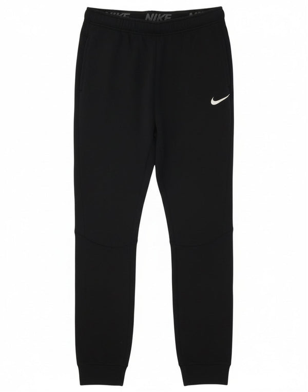 Pantaloni da tuta da uomo Nike Joggers medi neri poliestere sportivi