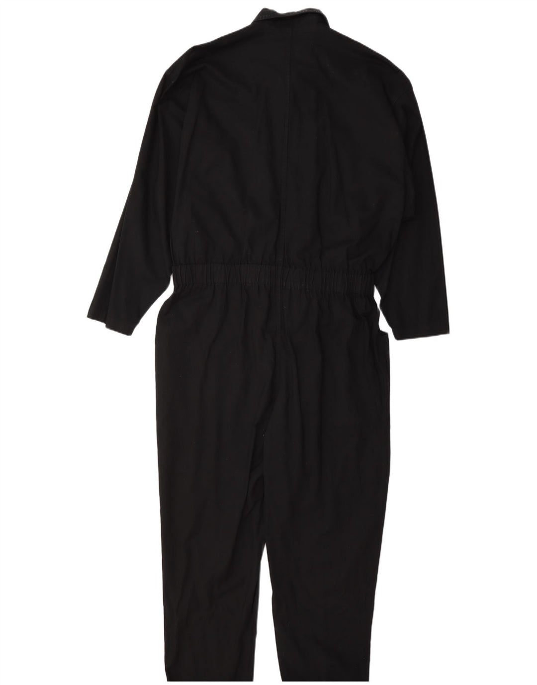 Tuta vintage da donna a maniche lunghe IT 42 cotone medio nero