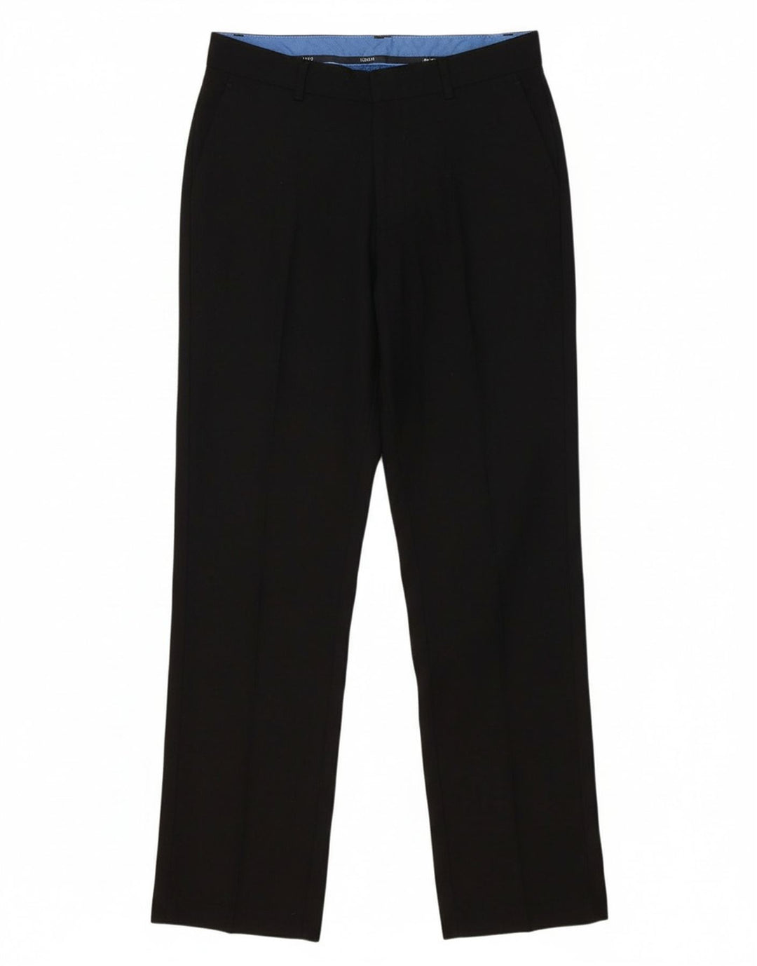 IZOD Mens Straight Chino Trousers W30 L30 Black