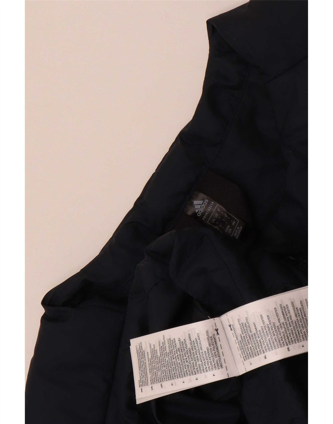 Giacca imbottita da uomo Adidas UK 40 Large blu navy in poliestere