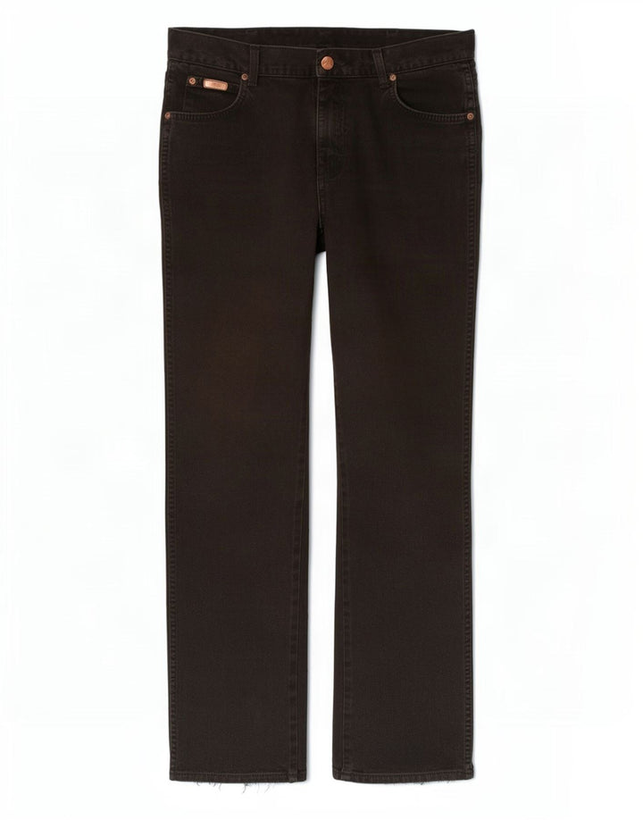 Jeans dritti da uomo Wrangler Texas W36 L32 cotone nero